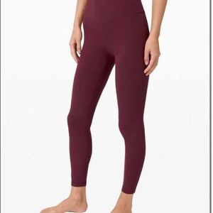Lululemon align leggings maroon